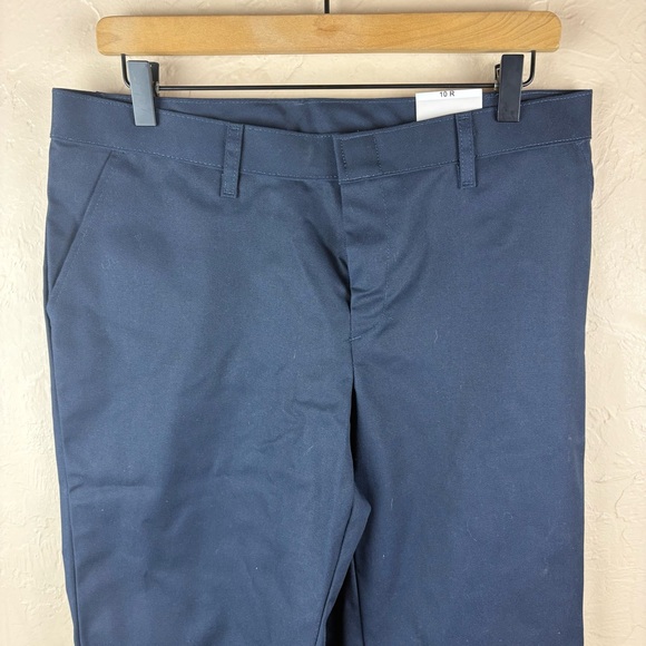 NWT Dickies Women's Navy Blue Trousers Pants size 10 R - Picture 2 of 9